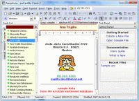 azzCardfile 4.1 screenshot. Click to enlarge!