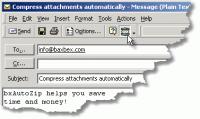 bxAutoZip for Outlook 1.05 screenshot. Click to enlarge!