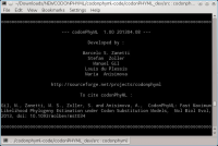 codonPhyML 1.00.201304.05 screenshot. Click to enlarge!