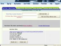 eBay Auction Sniper and Snipe Bid Tool 3.1 screenshot. Click to enlarge!