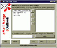 eMailMerge 4Outlook 1.21 screenshot. Click to enlarge!