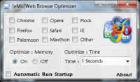 [eMo]Web Browse Optimizer 1.0.3.0 screenshot. Click to enlarge!