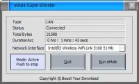 eMule Super Booster 3.0.0 screenshot. Click to enlarge!