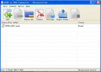 ePUB to PDF Converter 1.2 screenshot. Click to enlarge!