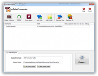ePub Converter 3.17.1029.375 screenshot. Click to enlarge!