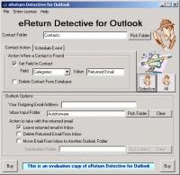 eReturn Detective for Outlook 2.1.1 screenshot. Click to enlarge!