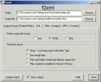 f2xml 1.0 screenshot. Click to enlarge!