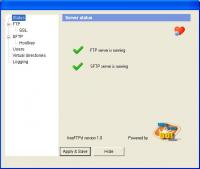 freeFTPd 1.0.13 screenshot. Click to enlarge!