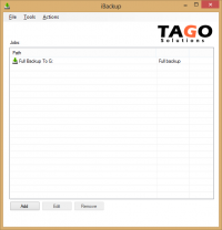 iBackup 1.0.0.0 screenshot. Click to enlarge!