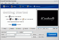 iCoolsoft Total Video Converter 3.1.10 screenshot. Click to enlarge!