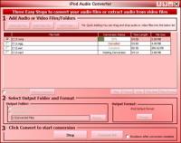 iPod Audio Converter 1.0.0.3 screenshot. Click to enlarge!