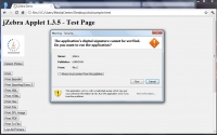 jZebra 1.4.8 screenshot. Click to enlarge!