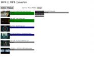 mp4 to mp3 converter for Windows 8 1.0.0.5 screenshot. Click to enlarge!