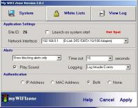 myWIFIzone WIFI Internet Access Blocker 5.0 screenshot. Click to enlarge!