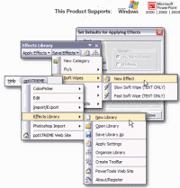 pptXTREME Effects library for PowerPoint 2.00.02 screenshot. Click to enlarge!