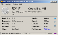 sWeather 1.6.9.1 screenshot. Click to enlarge!