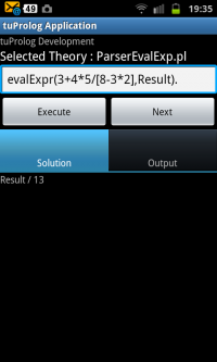tuProlog 2.9.0 screenshot. Click to enlarge!