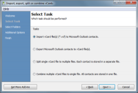 vCard ImportExport 3.8.4996 screenshot. Click to enlarge!