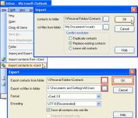 vCard Wizard for Outlook 2.51 screenshot. Click to enlarge!
