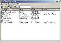 vCardOrganizer 1.2 screenshot. Click to enlarge!