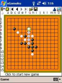 xGomoku for Pocket PC 1.1 screenshot. Click to enlarge!