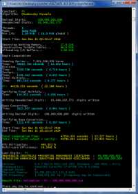 y-cruncher 0.7.2.9468 screenshot. Click to enlarge!