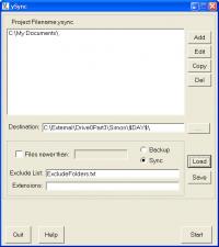 ySync 1.1.45 screenshot. Click to enlarge!