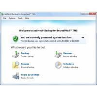 zebNet Backup for IncrediMail TNG 4.0.7.12 screenshot. Click to enlarge!