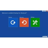 zebNet Backup for Ultrabook 1.1.0.2 screenshot. Click to enlarge!