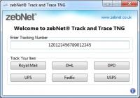 zebNet Track and Trace 5.0.1.3 screenshot. Click to enlarge!